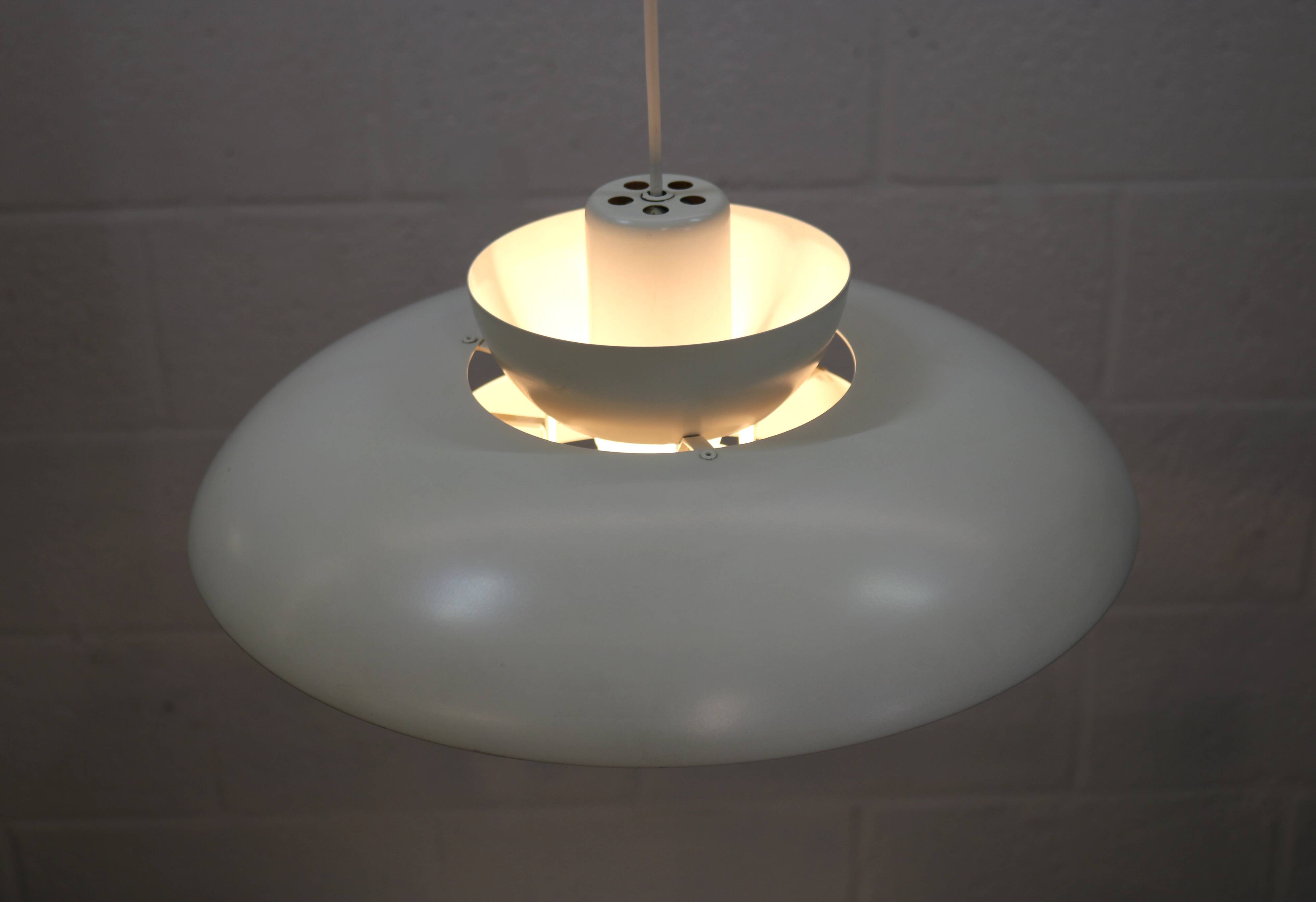 Original white Danish pendant lamp - Fog and Morup by Jo Hammerborg - Model