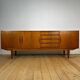 Teak sideboard with sliding doors, 1960s