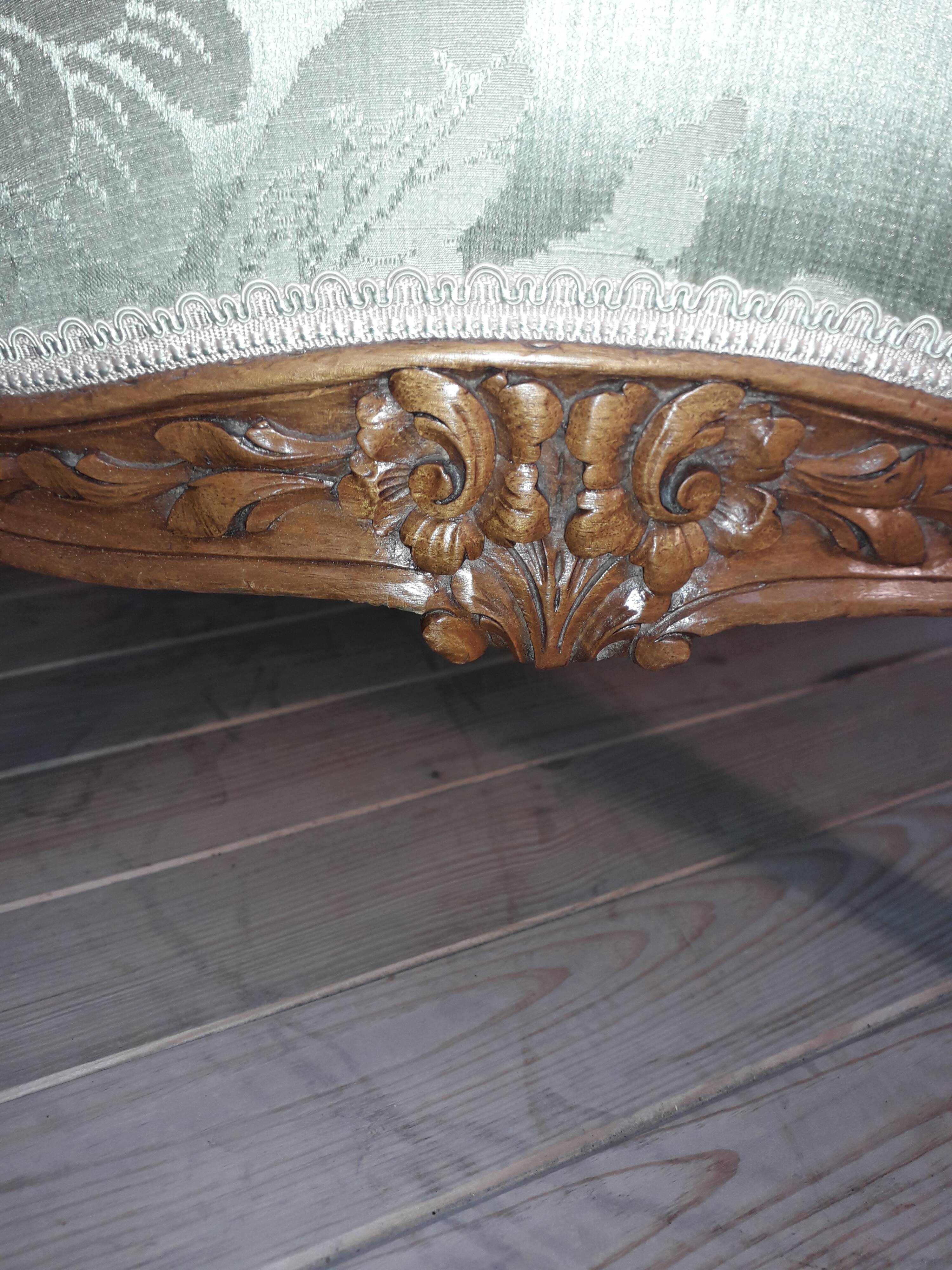 Louis XV-style armchair pair