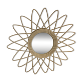 Rattan mirror
