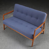 Ole Wanscher Teak Sofa 2 Seater France & Daverkosen, 1960s