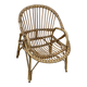 Fauteuil rotin pour enfant vintage 1960