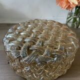 Vintage Amber Glass Wall/Ceiling Light