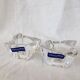 Paire de bougeoirs en cristal Villeroy et Boch