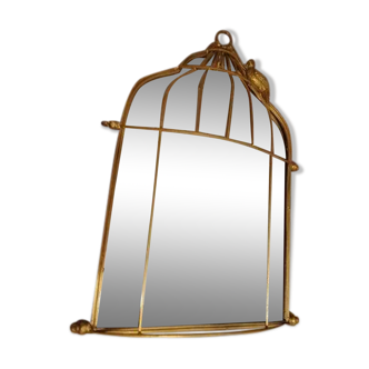 Miroir en forme de cage à oiseaux