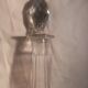 Antique Portieux cut crystal carafe signed