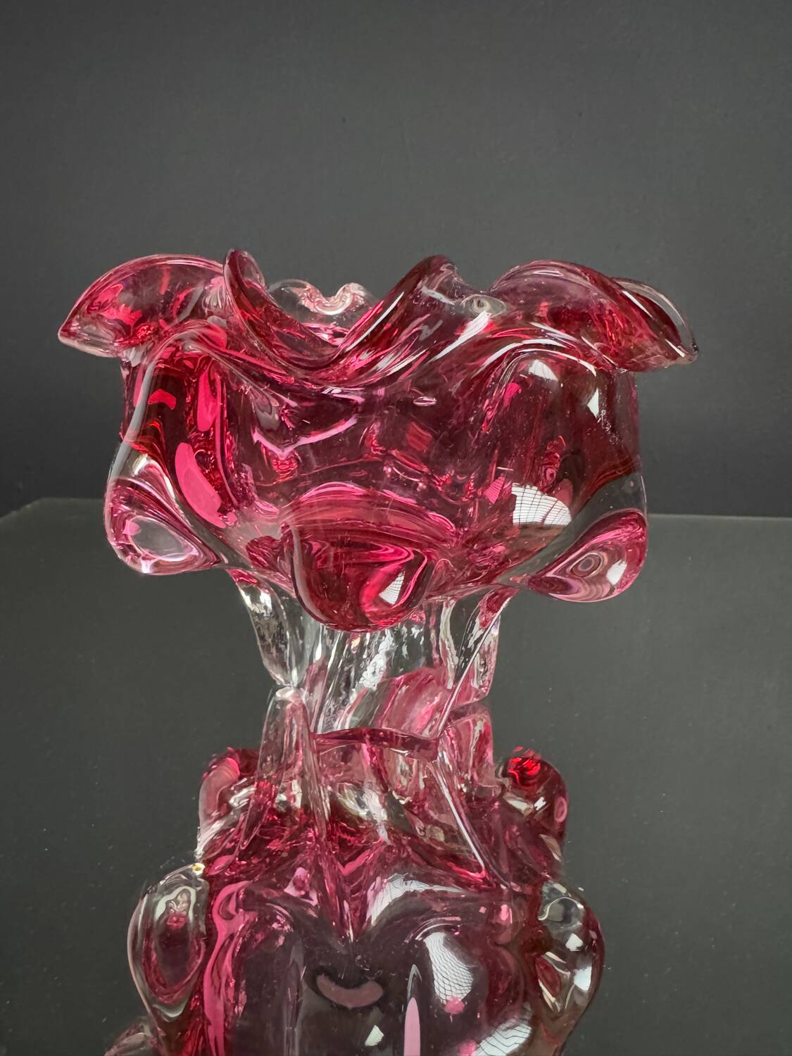 Blown glass catchall by Josef Hospodka from the 1960s.