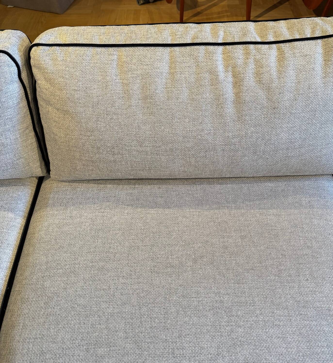 Sia Ester light grey corner sofa, like new