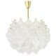 1 of 6 large tulip glass chandeliers by Kalmar, Austria, 1960s
