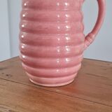 Glazed stoneware pitcher