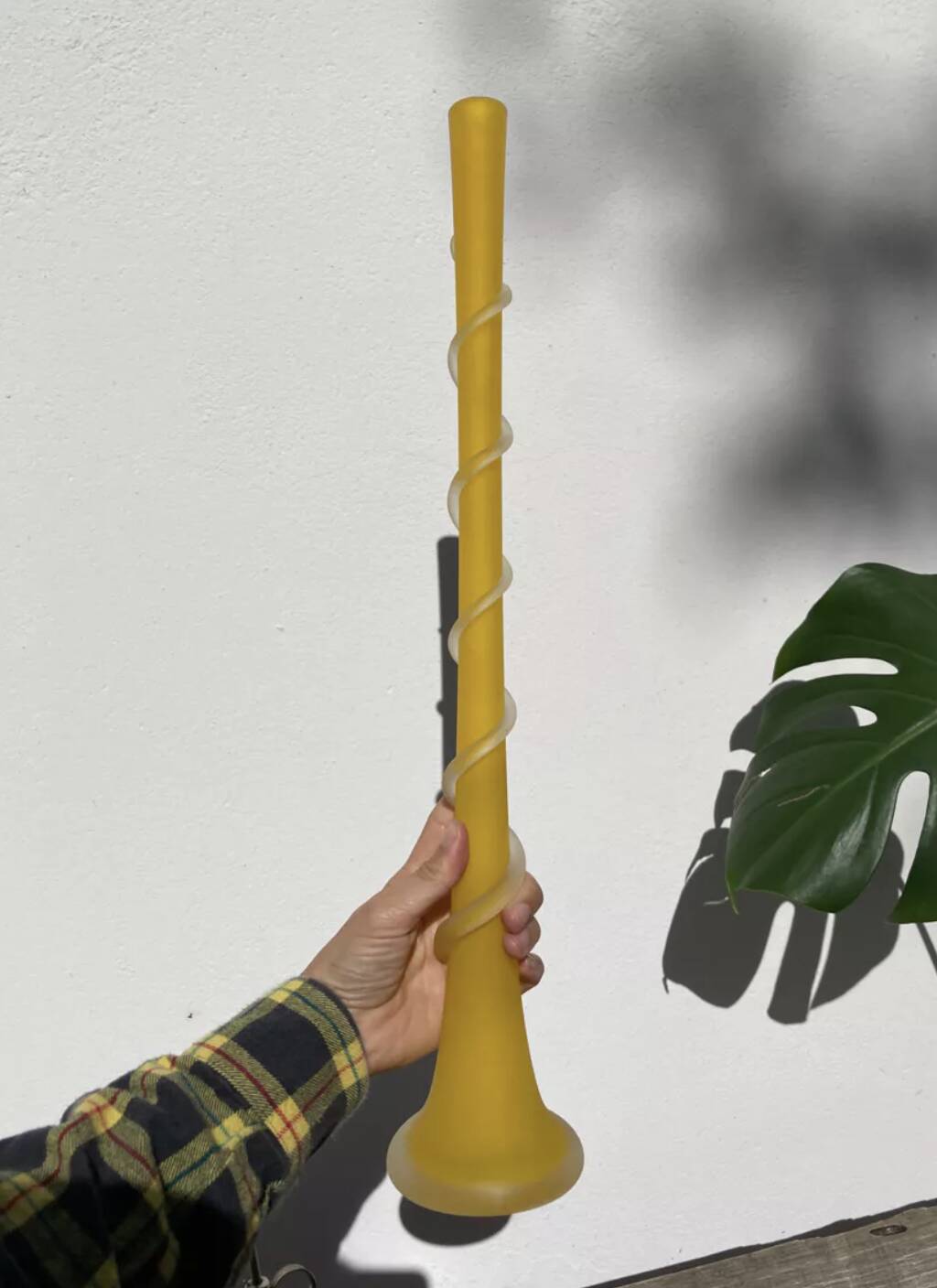 Murano glass soliflore vase 1980