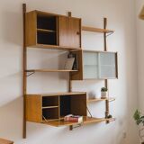 Mid-Century Modern Teak Wall Unit attributed to Kurt Østervig, 1960