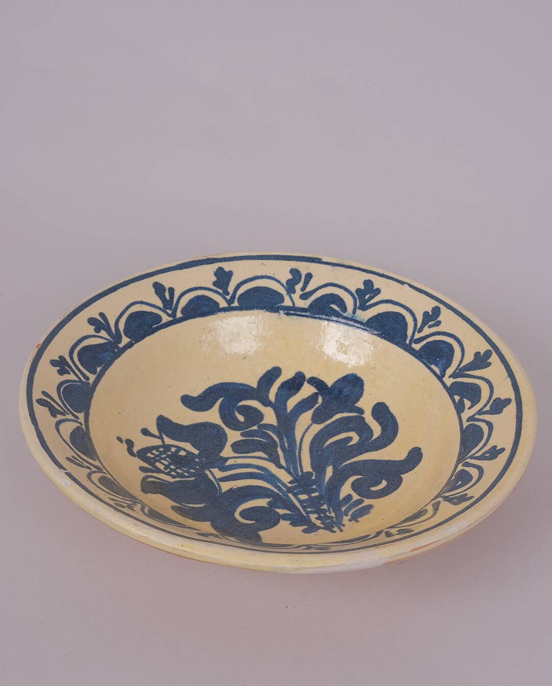 Hand-painted deep plate