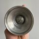 Silver metal candle holder