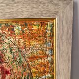 The tree, mixed media, signed Sandra Malheiros 2002