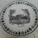 Lot of 5 earthenware plates of Montreau