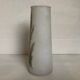 Antique opaline vase with enamelled flowers