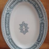 Iron Earth Oval Dish. Saint-Amand and Hamage