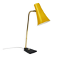 Lampe de bureau, de table ou d'appoint jaune J.T. Kalmar, laiton et fer, Vienne, Autriche, années 1950