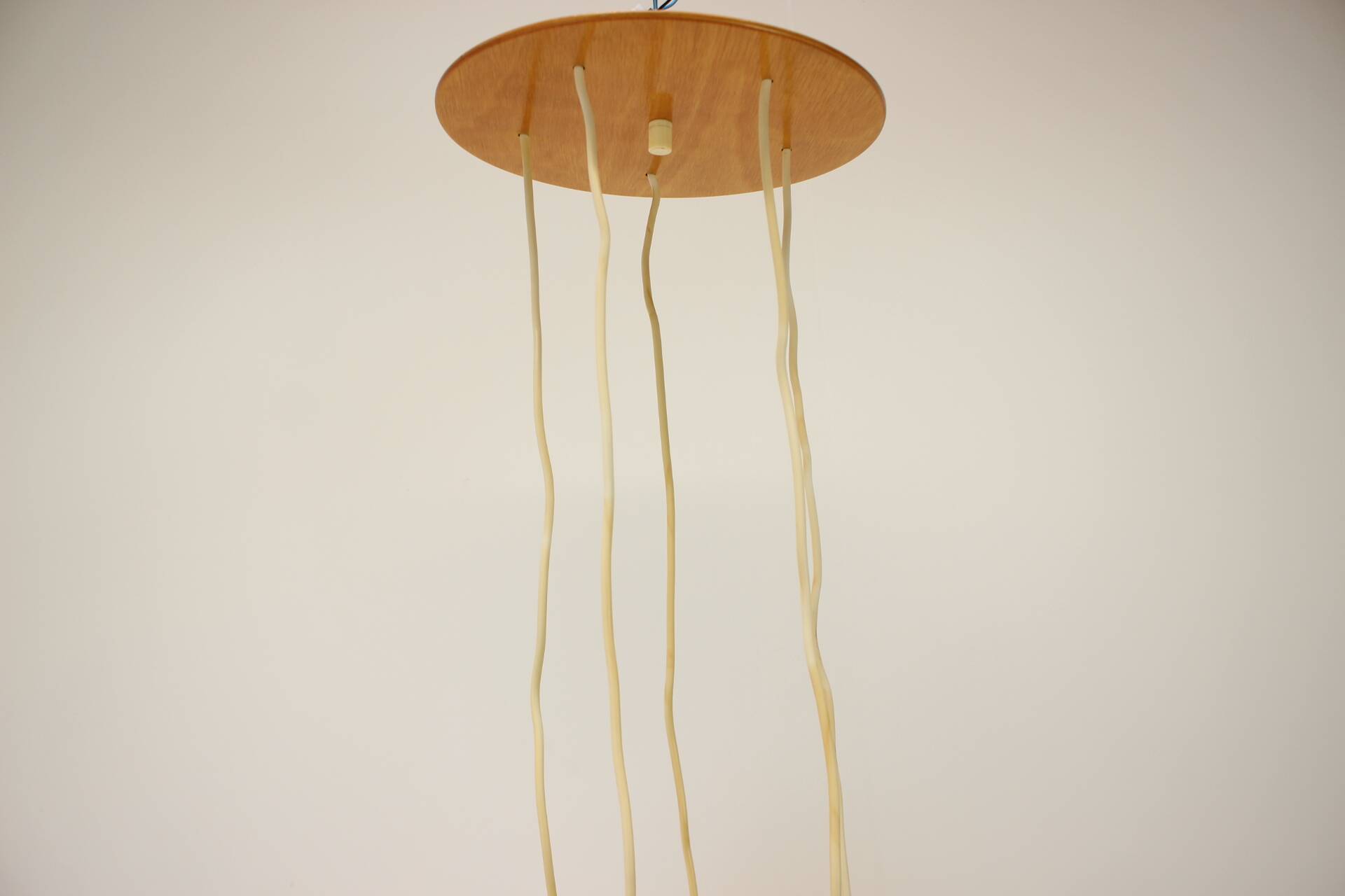 1970s Cascade Chandelier with Plastic Shades, Czechoslovakia