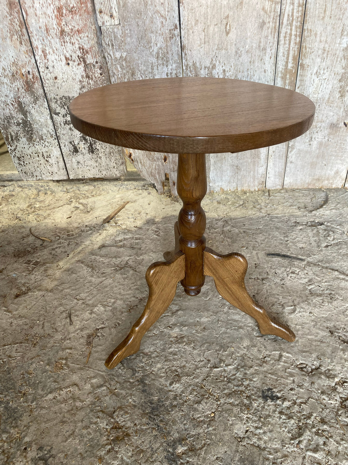 Table appoint guéridon ancien louis philippe bois pieds tripodes vinta