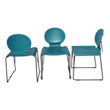 Dining Chairs, Italy, 1970s, Set of 3