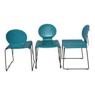Dining Chairs, Italy, 1970s, Set of 3