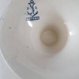 19th-century Rouen earthenware compotier