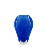 Large Murano Sommerso Vase Cannes Vertical Venini Style Blue 23cm 2.