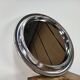Miroir rond vintage en plastique chromé, 1970