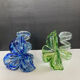 Pair of Murano glass paste candle holders