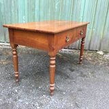 Louis Philippe style farmhouse table in solid cherrywood