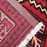 Red Wool Tribal Area Rug Hand made Oriental Wool Carpet- 171x247cm