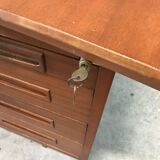 Curved desk Ordo vintage scandinavian teak