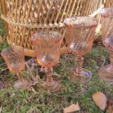 Set of twelve foot glasses Rosaline D'arcoroc Luminarc