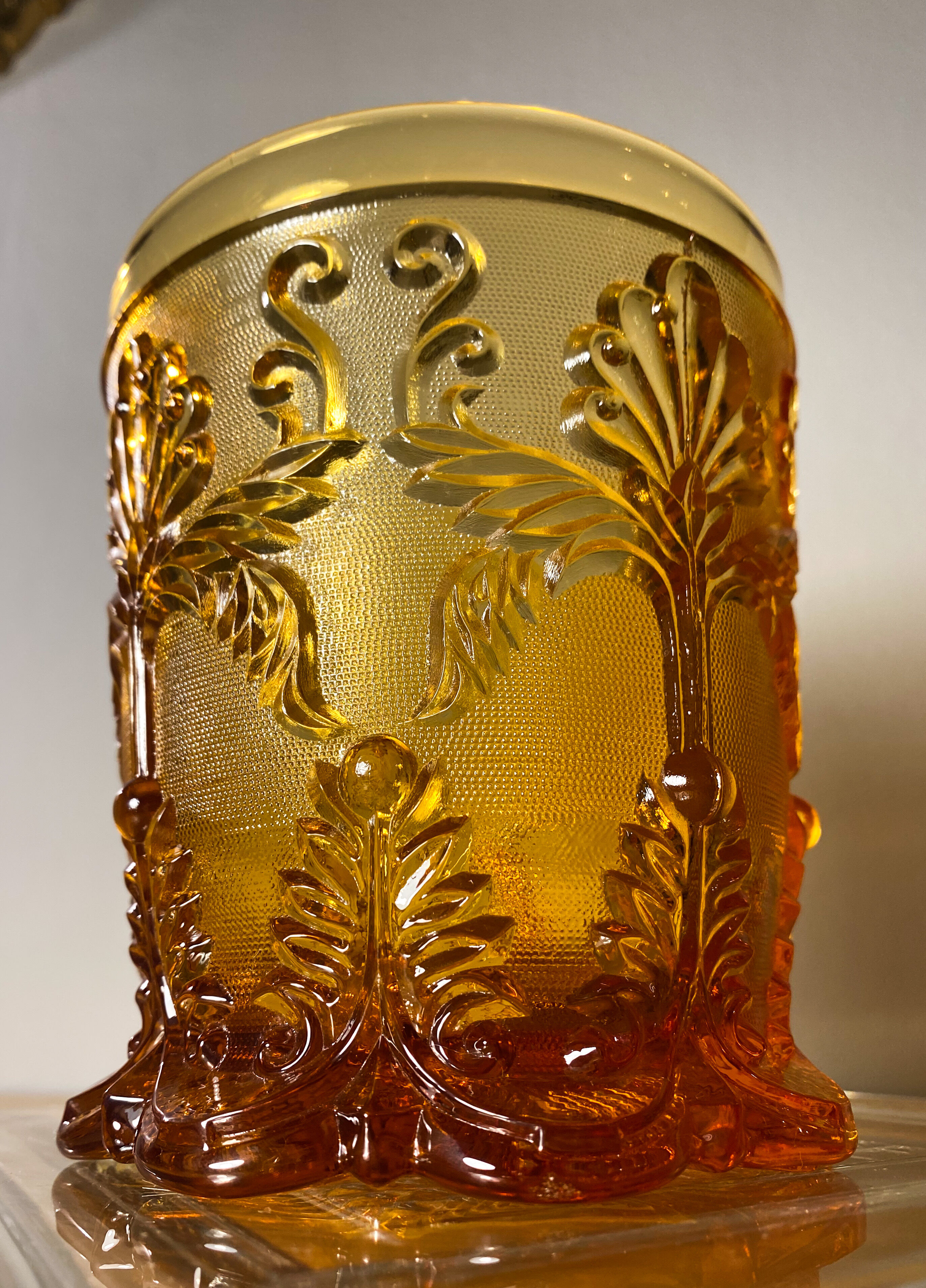 Vase Saint Louis Creusot M.Sablée Rocaille