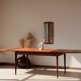 Vintage teak and afromosia dining table – extendable Scandinavian design