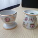 Set of 6 flowered shells in Limoges porcelain