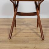 Mid-Century Teak Dining Chairs  Scissor by Louis van Teefelen for Wébé, Netherlands, 1950s, Set of 4