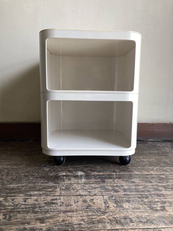 Caisson Componibili 4970 Castelli pour Kartell 1969 blanc Space Aage 1969
