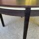 Contemporary round extendable Scandinavian dining table in wenge 1990