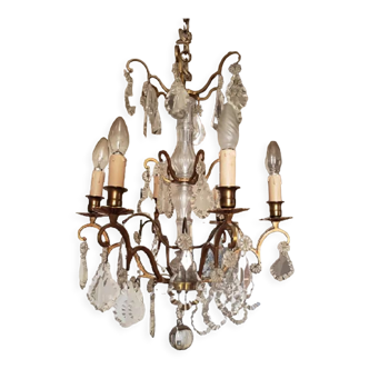 Bronze chandelier and tassels