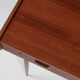 Midcentury danish compact desk with 2 drawers in teak 1960s
