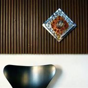 Murano glass & chromed metal wall lamp attributed to  Mazzega Italy 1960s