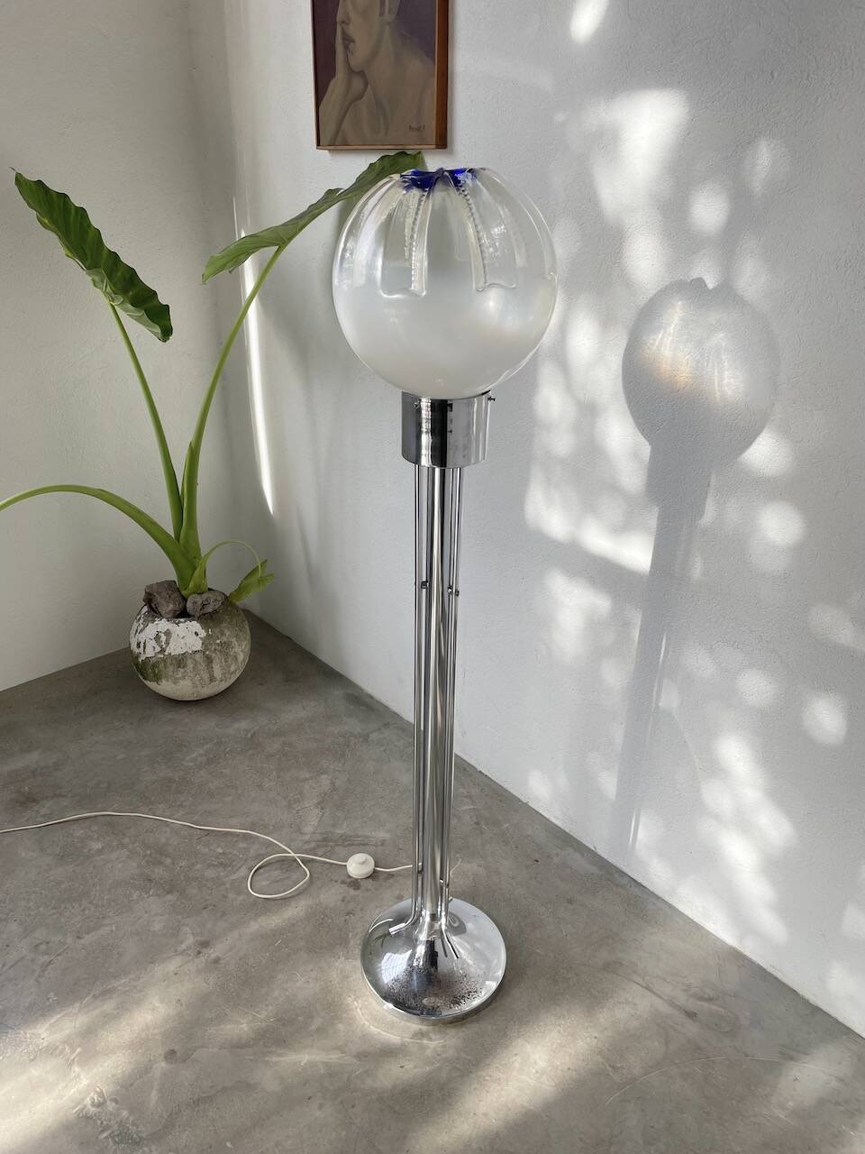 Mazzega floor lamp 1970 Murano glass