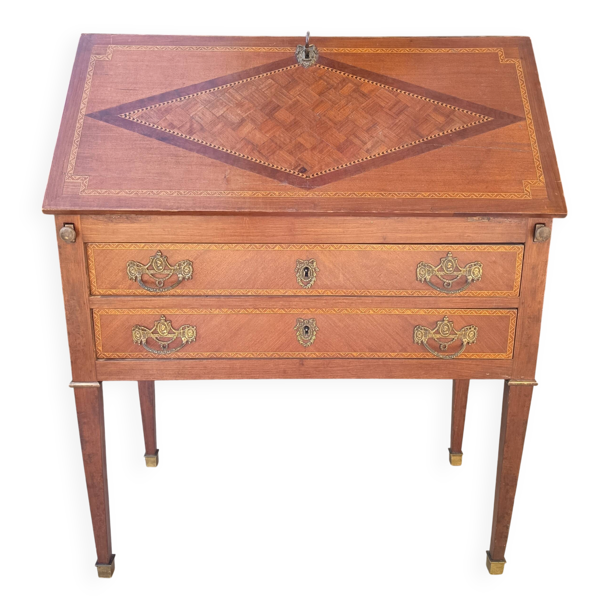 Scriban style English in mahogany.