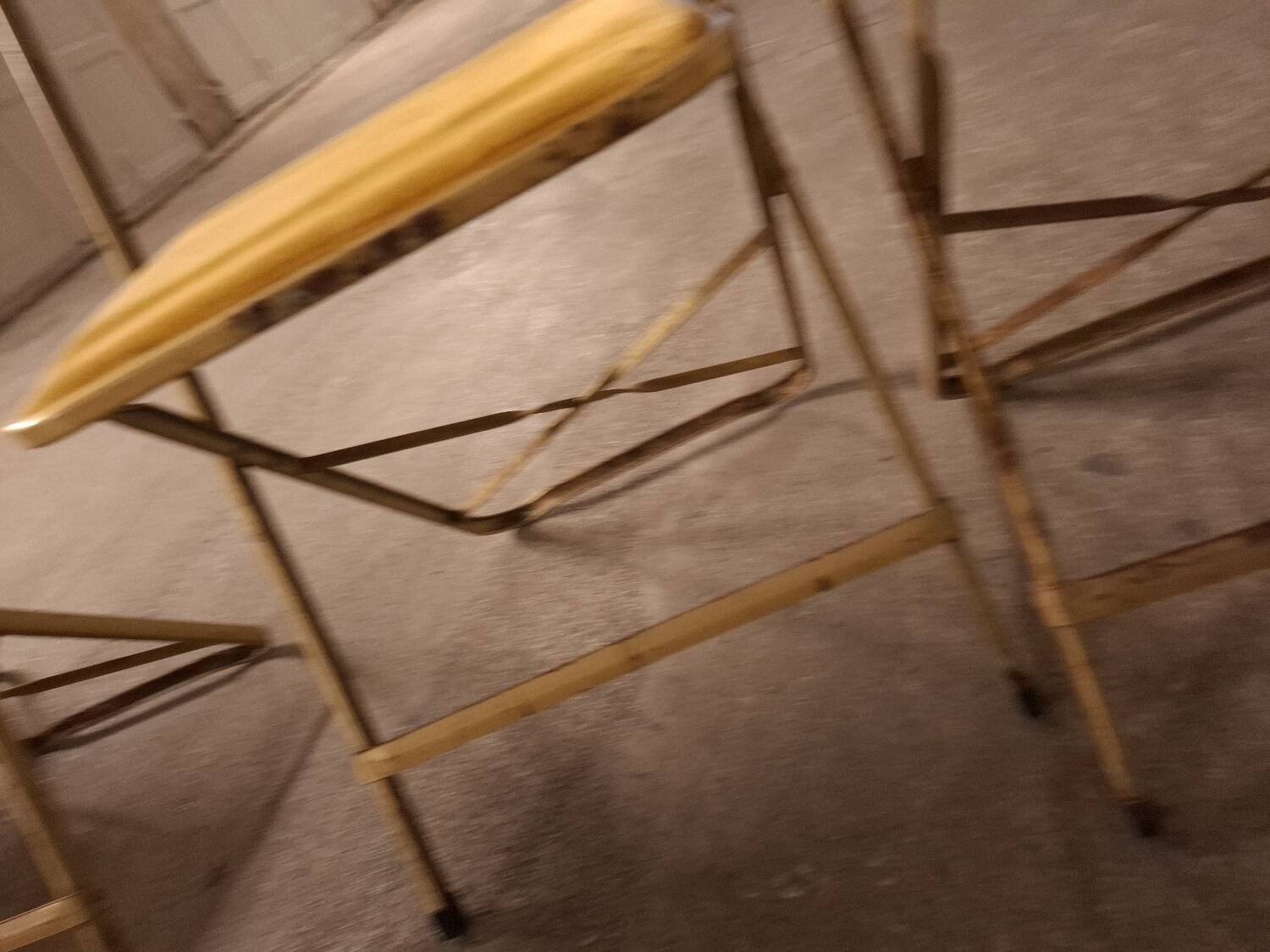 6 vintage opera folding chairs