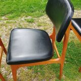 Series of 6 old Scandinavian design chairs