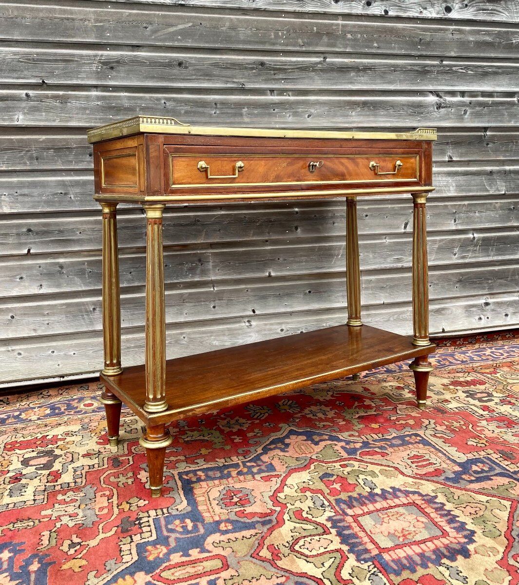 Mahogany console of Louis XVI XVIII th century period