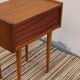 Bedside table spindle feet